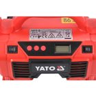YATO YT-23247 Akkus kompresszor 11 bar 18 V (1 x 3,0 Ah akku + töltő) + 12 V szivargyújtó