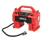 YATO YT-23248 Akkus kompresszor 11 bar 18 V (akku + töltő nélkül) + 12 V szivargyújtó