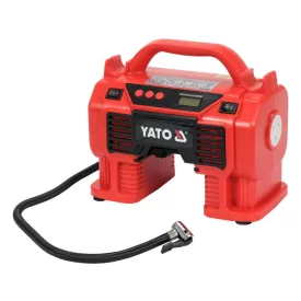   YATO YT-23248 Akkus kompresszor 11 bar 18 V (akku + töltő nélkül) + 12 V szivargyújtó