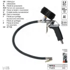 YATO YT-2370 Kerékfúvató pisztoly nyomásmérővel 1/4"