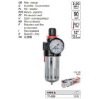 YATO YT-2383 Pneumatikus levegő szűrő nyomásszabályzóval 1/2"