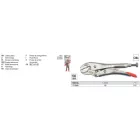 YATO YT-2450 Ívelt önzáró fogó 180 mm CrMo