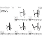 YATO YT-2520 Csapágylehúzó 3 körmös,100 mm CrV