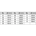 YATO YT-25415 Csapágy, szimering, persely ki- és beütő készlet 17 részes Alumínium