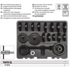 YATO YT-2541 Csapágylehúzó és adapter készlet 23 részes első futóműhöz