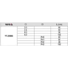 YATO YT-25980 Csavarhúzó készlet 8 részes mágneses S2