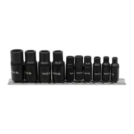   YATO YT-29280 Menetfúró dugókulcs adapter készlet 10 részes 1/4", 3/8"