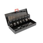 YATO YT-2975 Menetfúró és metsző készlet (kézi) 32 részes HSS M3-M12-ig