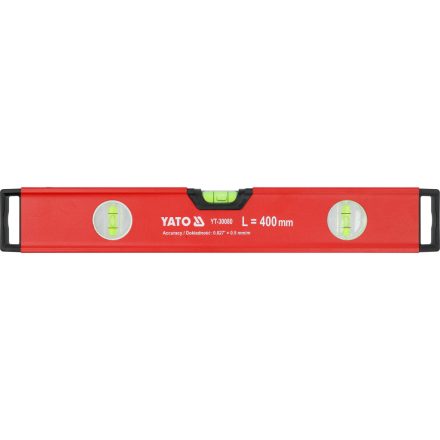 YATO YT-30080 Alumínium vízmérték 400mm 3 libellás