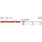 YATO YT-3022 Vízmérték 3 libella 2 fogantyú 600 mm