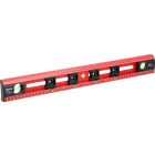 YATO YT-30329 Alumínium vízmértékvonalzó 500mm 2 libellával és 4 furatközép jelölő csuszkával