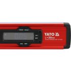 YATO YT-30396 Alumíniumöntvény elektronikus vízmérték 268mm 2 libellával digitális kijelzővel szögmérés funkcióval