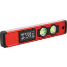 YATO YT-30396 Alumíniumöntvény elektronikus vízmérték 268mm 2 libellával digitális kijelzővel szögmérés funkcióval