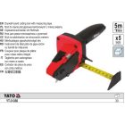 YATO YT-31350 Gipszkarton kés mérőszalaggal 5 x 19 mm