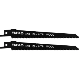   YATO YT-33923 Szablyafűrészlap fához 150/1,0 mm 8 TPI HCS (2 db/cs)
