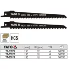 YATO YT-33923 Szablyafűrészlap fához 150/1,0 mm 8 TPI HCS (2 db/cs)