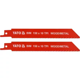   YATO YT-33930 Szablyafűrészlap 150 mm/10TPI bimetál (2 db/csomag)