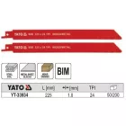 YATO YT-33934 Szablyafűrészlap fa, fém 225/1,0 mm (2 db/cs)