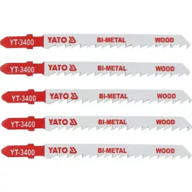   YATO YT-3400 Dekopírfűrészlap T6TPI 100/1,27 mm bimetál (5 db/cs)