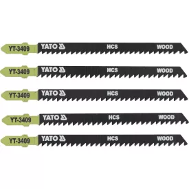   YATO YT-3409 Dekopírfűrészlap T8TPI 115/90 mm HCS (5 db/cs)