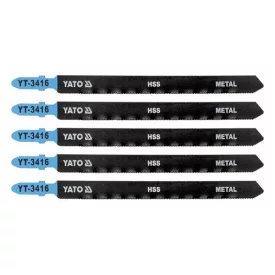   YATO YT-3416 Dekopírfűrészlap fémre T-befogás 21TPI 130/1,0 mm HSS (5 db/cs)