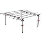 YATO YT-37100 Ősszecsukható állítható rácsos alumínium munkaasztal 1400 x 1800 mm