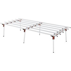   YATO YT-37101 Ősszecsukható állítható rácsos alumínium munkaasztal 1400 x 3600 mm