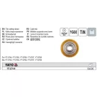 YATO YT-37141 Csempevágó kerék 22 x 14 x 2 mm (YT-3704, YT-3705, YT-3706, YT-3707, YT-3708 csempevágókhoz)