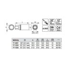 YATO YT-3851 Gyertyakulcs 3/8" 16 mm / 64 mm CrV