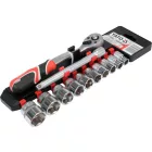 YATO YT-38683 Dugókulcs készlet 12 részes 3/8" 10-24 mm CrV