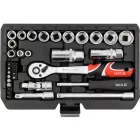 YATO YT-38700 Dugókulcs készlet 1/4 és 3/8 col 34 részes