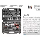 YATO YT-38801 Dugókulcs készlet 120 részes 1/4", 3/8", 1/2" CrV