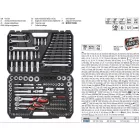 YATO YT-38811 Dugókulcs készlet 150 részes 1/4", 3/8", 1/2" CrV