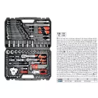 YATO YT-38875 Dugókulcs készlet 126 részes 1/4", 3/8", 1/2" CrV