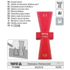 YATO YT-44081 Asztalos fecskefark sablon Alumínium
