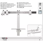 YATO YT-44130 Állítható fúrósablon 250 mm Alumínium