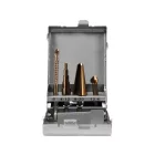 YATO YT-44705 Lépcsős fúró multi készlet 4 részes bit befogású