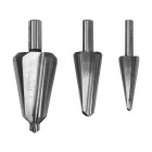 YATO YT-44730 Lépcsős fúró készlet 3 részes inox