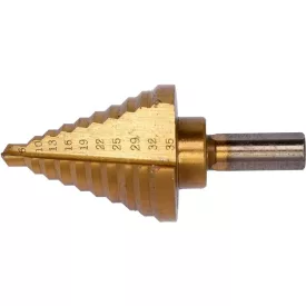   YATO YT-44739 Lépcsős fúró 6-35 mm 10 lépcsős HSS titán-nitrid