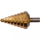 YATO YT-44742 Lépcsős fúró 10-45 mm 8 lépcsős HSS titán-nitrid
