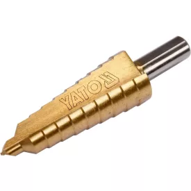   YATO YT-44744 Lépcsős fúró 6-20 mm 10 lépcsős HSS titán-nitrid