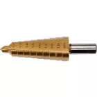YATO YT-44744 Lépcsős fúró 6-20 mm 10 lépcsős HSS titán-nitrid