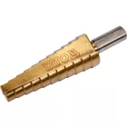 YATO YT-44745 Lépcsős fúró 10-20 mm 11 lépcsős HSS titán-nitrid
