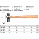 YATO YT-4519 Bádogos kalapács 225 g Hickory nyéllel