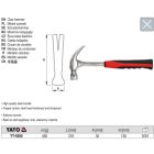 YATO YT-4560 Ácskalapács 450 g kovácsolt