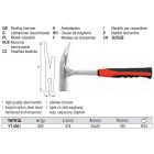 YATO YT-4561 Ácskalapács 600 g fém nyél