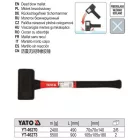 YATO YT-46273 Gumikalapács 5500 g visszarúgásmentes 105x105x180 mm