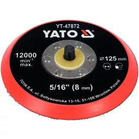 YATO YT-47872 Tépőzáras gumitányér 125 mm 5/16"