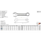 YATO YT-4904 Rövid csillag-villáskulcs 11 mm / 100 mm CrV