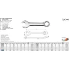 YATO YT-4906 Rövid csillag-villáskulcs 13 mm / 109 mm CrV